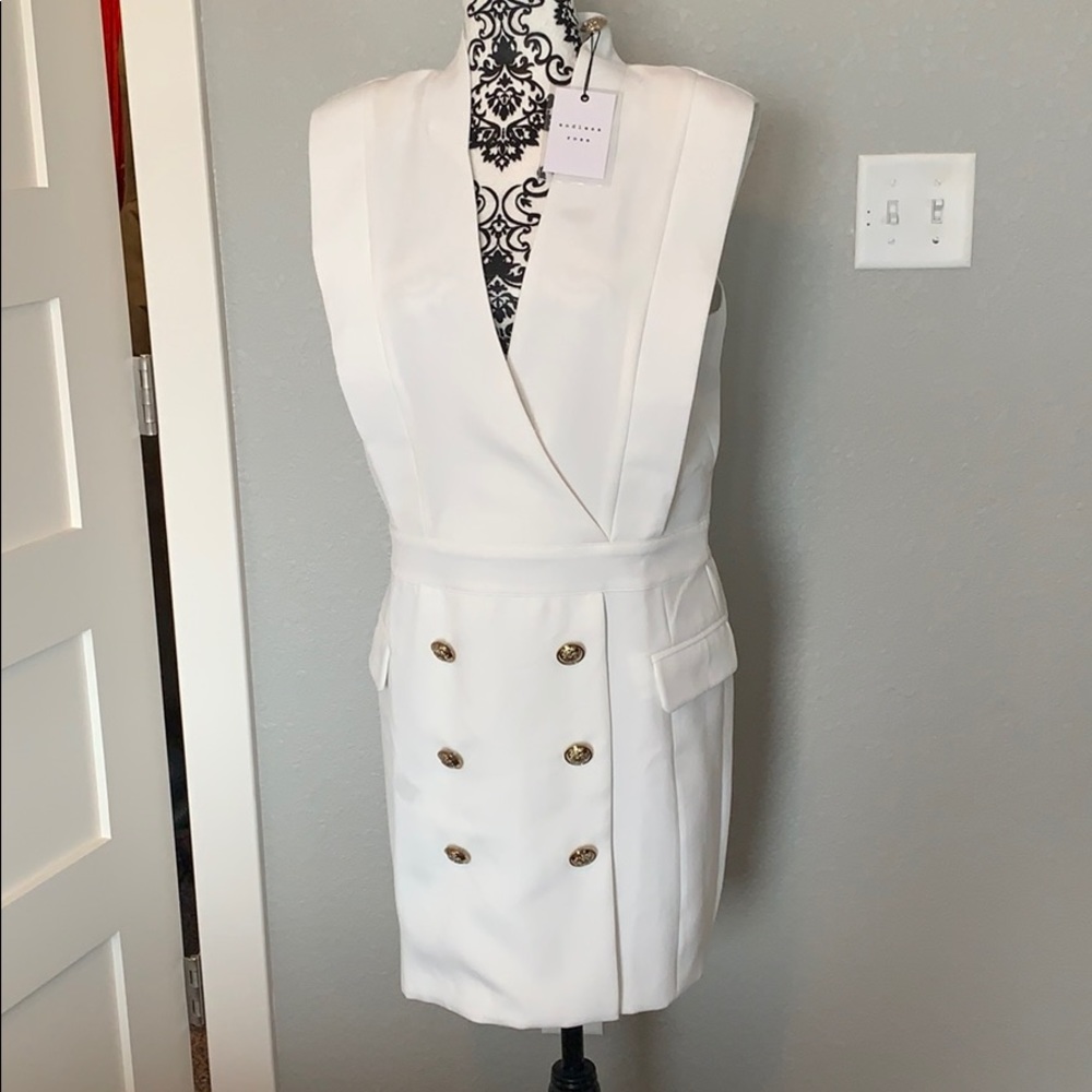 Endless rose thick knit nautical dress. New